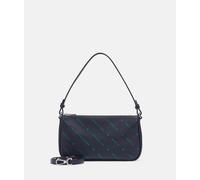 LIEBESKIND BERLIN Leder Schultertasche Umhängetasche Monogram Crossbody Dress Blues dunkelblau