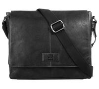 Umhängetasche BODENSCHATZ, Gr. B/H/T: 21cm x 21cm x 5cm onesize, schwarz, Leder, Taschen Umhängetasche, echt Leder (37511229-0) schwarz