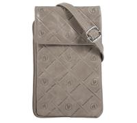Umhängetasche BRUNO BANANI Gr. B/H/T: 13 cm x 20 cm x 3 cm onesize, grau Damen Taschen Neuheiten echt Leder (96319134-0)