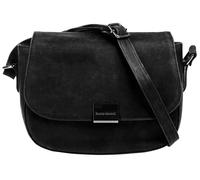 Umhängetasche BRUNO BANANI, Damen, Gr. B/H/T: 21cm x 16cm x 6cm onesize, schwarz, Leder, unifarben, Taschen Umhängetasche, echt Leder (54326013-0)