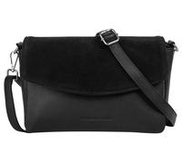 Umhängetasche BRUNO BANANI, Damen, Gr. B/H/T: 24cm x 16cm x 9cm onesize, schwarz, Leder, unifarben, leicht glänzend, Taschen, echt Leder (28270333-0) schwarz