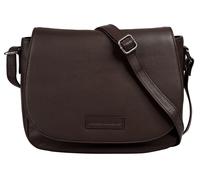 Umhängetasche BRUNO BANANI, Damen, Gr. B/H/T: 28cm x 22cm x 9cm onesize, braun, Leder, unifarben, leicht glänzend, Taschen, echt Leder (27833848-0) braun