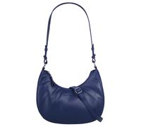 Umhängetasche BRUNO BANANI, Damen, Gr. B/H/T: 28cm x 24cm x 9cm onesize, blau, Leder, unifarben, leicht glänzend, Taschen, echt Leder (28041938-0) blau