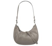 Umhängetasche BRUNO BANANI, Damen, Gr. B/H/T: 28cm x 24cm x 9cm onesize, grau, Leder, unifarben, leicht glänzend, Taschen, echt Leder (69253240-0) grau