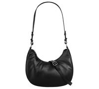 Umhängetasche BRUNO BANANI, Damen, Gr. B/H/T: 28cm x 24cm x 9cm onesize, schwarz, Leder, unifarben, leicht glänzend, Taschen, echt Leder (97159654-0) schwarz