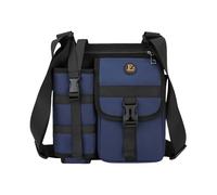 Umhängetasche - Brusttasche mit breitem verstellbarem Riemen, Sling Bags mit Reißverschluss, Premium-Oxford-Stoffmaterial, stilvolle kompakte Packung, ergonomischer Gurt, Pendeln in der Stadt und