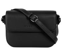 Umhängetasche BUGATTI "ALMATA", Damen, Gr. B/H/T: 22cm x 15cm x 8cm onesize, schwarz, Kunstfaser, leicht glänzend, unifarben, Taschen Umhängetasche (33846915-0) schwarz