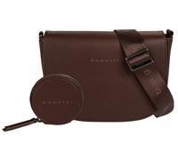 bugatti Almata Schultertasche für Damen, Umhängetasche aus hochwertigem Kunstleder, braun
