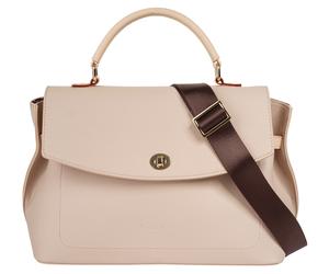 Umhängetasche BUGATTI "BUGATTI Damen ELLA", Damen, Gr. B/H/T: 35cm x 22cm x 9cm onesize, beige, Kunstfaser, unifarben, Taschen Umhängetasche (60280203-0) beige