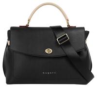 Umhängetasche BUGATTI "BUGATTI Damen ELLA", Damen, Gr. B/H/T: 35cm x 22cm x 9cm onesize, schwarz, Kunstfaser, unifarben, Taschen Umhängetasche (92247424-0) schwarz