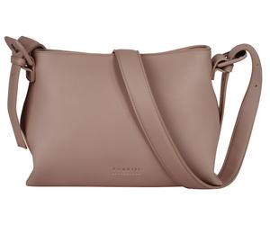 Umhängetasche BUGATTI "LUNA", Damen, Gr. B/H/T: 30cm x 22cm x 12cm onesize, beige (powder), Polyurethan (PU), clean, Taschen Umhängetasche (23295924-0) powder