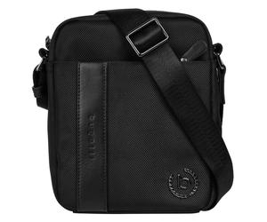 Umhängetasche BUGATTI "NERO", Damen, Gr. B/H/T: 16cm x 20cm x 5cm onesize, schwarz, Kunstfaser, leicht glänzend, unifarben, Taschen Umhängetasche (88089728-0) schwarz