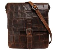 Umhängetasche BUGATTI "NEVIO", Damen, Gr. B/H/T: 22cm x 24cm x 6cm onesize, cognac, Leder, leicht glänzend, unifarben, Taschen Umhängetasche, echt Leder (87207144-0) cognac