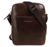 Umhängetasche BUGATTI "ROMANO", Damen, Gr. B/H/T: 17cm x 22cm x 5cm onesize, braun, Leder, leicht glänzend, unifarben, Taschen Umhängetasche, echt Leder (84932515-0)