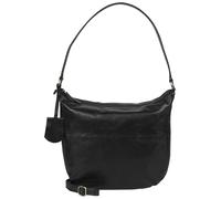 Burkely Natural Norah Schultertasche Leder 32 cm schwarz