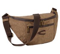 Umhängetasche CAMEL ACTIVE "Journey", Damen, Gr. B/H/T: 39cm x 20cm x 13cm, beige, Nylon, aufgeraut, bestickt, clean, unifarben, Taschen Umhängetasche, aus leichtem robusten Nylon, funktional perfekt