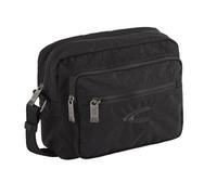 Umhängetasche CAMEL ACTIVE "Journey", Herren, Gr. B/H/T: 23cm x 19cm x 12cm, schwarz, Polyester, aufgeraut, bestickt, clean, unifarben, Taschen Umhängetasche, aus leichtem robusten Nylon, funktional p