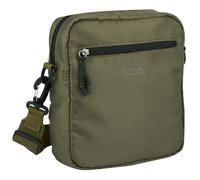 Umhängetasche CAMEL ACTIVE "Shores", Herren, Gr. B/H/T: 21cm x 22cm x 10cm, grün (khaki), Polyester, beschichtet, clean, unifarben mit Farbeinsätzen, Taschen Umhängetasche, Ultraleicht mit sportiver S