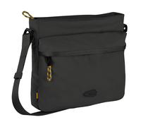 Camel Active Umhängetasche Terra – Recyceltes Nylon, mit aufgesetzter Tasche, 25x25x7 cm, Schwarz