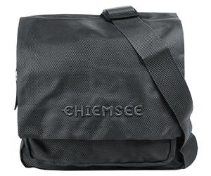 Umhängetasche CHIEMSEE "APANATSCHI", Damen, Gr. B/H/T: 24cm x 22cm x 8cm onesize, grau, Kunstfaser, leicht glänzend, unifarben, Taschen Umhängetasche (47350346-0) grau