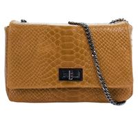 Umhängetasche CLUTY, Damen, Gr. B/H/T: 18cm x 13cm x 5cm onesize, braun (cognac), Leder, Taschen Umhängetasche, echt Leder, Made in Italy (84275919-0) cognac