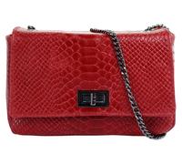 Umhängetasche CLUTY, Damen, Gr. B/H/T: 18cm x 13cm x 5cm onesize, rot, Leder, Taschen Umhängetasche, echt Leder, Made in Italy (27222009-0)