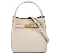 Umhängetasche CLUTY, Damen, Gr. B/H/T: 18cm x 19cm x 13cm onesize, beige, Leder, leicht glänzend, unifarben, Taschen Umhängetasche, echt Leder, Made in Italy (19741663-0) beige