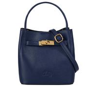 Umhängetasche CLUTY, Damen, Gr. B/H/T: 18cm x 19cm x 13cm onesize, blau, Leder, leicht glänzend, unifarben, Taschen Umhängetasche, echt Leder, Made in Italy (82870265-0) blau