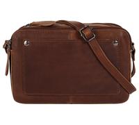 Umhängetasche CLUTY, Damen, Gr. B/H/T: 19cm x 13cm x 7cm onesize, braun (cognac), Leder, vintage, Taschen Umhängetasche, echt Leder (39786631-0) cognac