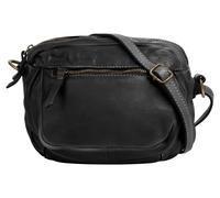 Umhängetasche CLUTY, Damen, Gr. B/H/T: 20cm x 17cm x 3cm onesize, schwarz, Leder, unifarben, Taschen Umhängetasche, echt Leder, Made in Italy (94743820-0) schwarz