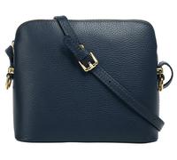 Umhängetasche CLUTY, Damen, Gr. B/H/T: 20cm x 18cm x 4cm onesize, blau, Leder, unifarben, Taschen Umhängetasche, echt Leder, Made in Italy (82798743-0) blau