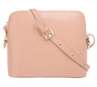Umhängetasche CLUTY, Damen, Gr. B/H/T: 20cm x 18cm x 4cm onesize, rosa, Leder, unifarben, Taschen Umhängetasche, echt Leder, Made in Italy (28010922-0) rosa