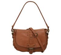 Umhängetasche CLUTY, Damen, Gr. B/H/T: 23cm x 17cm x 4cm onesize, braun (cognac), Leder, Taschen Umhängetasche, echt Leder, Made in Italy (29699758-0) cognac