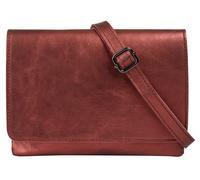 Umhängetasche CLUTY, Damen, Gr. B/H/T: 23cm x 18cm x 4cm onesize, rot, Leder, glänzend, Taschen Umhängetasche, echt Leder, Made in Italy (23258437-0) rot