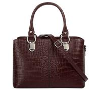 Umhängetasche CLUTY, Damen, Gr. B/H/T: 24cm x 16cm x 7cm onesize, braun, Leder, Taschen Umhängetasche, echt Leder, Made in Italy (59916124-0) braun