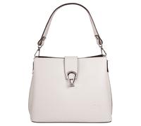 Umhängetasche CLUTY, Damen, Gr. B/H/T: 25cm x 21cm x 13cm onesize, weiß, Leder, leicht glänzend, unifarben, Taschen Umhängetasche, echt Leder, Made in Italy (73840616-0) weiß