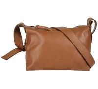 Umhängetasche CLUTY, Damen, Gr. B/H/T: 26cm x 18cm x 12cm onesize, cognac, Leder, leicht glänzend, unifarben, Taschen Umhängetasche, echt Leder, Made in Italy (76376715-0) cognac