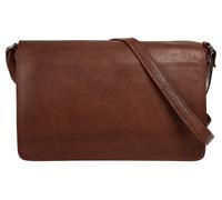 Cluty Umhängetasche, Echt Leder, braun cognac