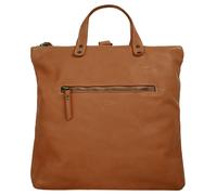 Umhängetasche CLUTY, Damen, Gr. B/H/T: 28cm x 33cm x 7cm onesize, braun (cognac), Leder, Taschen Umhängetasche, echt Leder, Made in Italy (74444529-0)