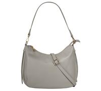 Umhängetasche CLUTY, Damen, Gr. B/H/T: 31cm x 24cm x 7cm onesize, grau, Leder, leicht glänzend, unifarben, Taschen Umhängetasche, echt Leder, Made in Italy (13607559-0) grau