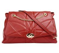 Umhängetasche CLUTY, Damen, Gr. B/H/T: 32cm x 19cm x 11cm onesize, rot, Leder, leicht glänzend, unifarben, Taschen Umhängetasche, echt Leder, Made in Italy (97917711-0) rot