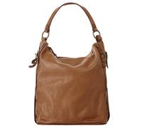 Umhängetasche CLUTY B/H/T: 33 cm x 30 cm x 14 cm onesize, braun Damen Taschen Handtaschen echt Leder, Made in Italy B/H/T: 33 cm x 30 cm x 14 cm onesize cognac