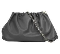 Umhängetasche CLUTY, Damen, Gr. B/H/T: 35cm x 25cm x 7cm onesize, grau, Leder, unifarben, Taschen Umhängetasche, echt Leder, Made in Italy (63762225-0) grau