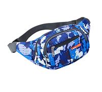 Umhängetasche Damen Herren, Lässige Unisex Gürteltasche, Große Kapazität für Bücher, Tablet, Reisen, Camping, Schule, Oxford Stoff Schultertasche, Hüfttasche mit verstellbarem Riemen