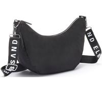 Umhängetasche ELBSAND "Hobo-Tasche, Handtasche", Damen, Gr. B/H/T: 37cm x 25cm x 13cm, schwarz, Stoff, Textil, unifarben, Taschen Umhängetasche, Schultertasche, Minibag, Henkeltasche, Crossbody Bag VE