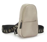 Umhängetasche ELBSAND "kleiner Rucksack", Damen, Gr. B/H/T: 14cm x 26cm x 7,5cm, beige (sand), Stoff, Textil, unifarben, Taschen Umhängetasche, Crossbody Bag, Handtasche, Schultertasche, Mini Bag VEGA