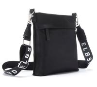 Umhängetasche ELBSAND "Schultertasche", Damen, Gr. B/H/T: 23cm x 25cm x 4cm, schwarz, Stoff, Textil, unifarben, Taschen Umhängetasche, Minibag, Handtasche, Crossbody Bag VEGAN (56131914-0) schwarz