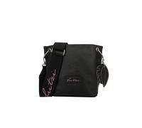 Umhängetasche FRITZI AUS PREUSSEN "Eco Fritzi03", Damen, Gr. B/H/T: 20,5cm x 22,5cm x 8,5cm onesize, schwarz, 58% Polyester, 42% Polyurethan, unifarben, Taschen Umhängetasche, mit abnehmbaren Anhänger