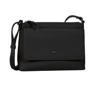 Umhängetasche GABOR "Avaly", Damen, Gr. B/H/T: 25,5cm x 18,5cm x 4cm, schwarz, Polyurethan, clean, gepflegt, unifarben, Taschen Umhängetasche, aus weichem nubukiertem Lederimitat, modischer kompakter