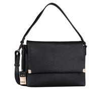 Umhängetasche GABOR "Gela", Damen, Gr. B/H/T: 33cm x 23cm x 11cm, schwarz, Polyurethan, clean, gepflegt, unifarben, Taschen Umhängetasche, weiches Kunstleder mit elegantem Schultergurt aus edlem Geweb